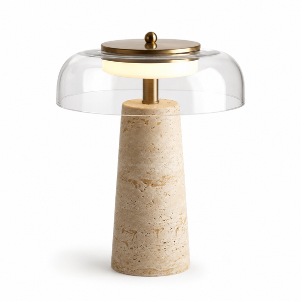Lampe Fungo — Travertin