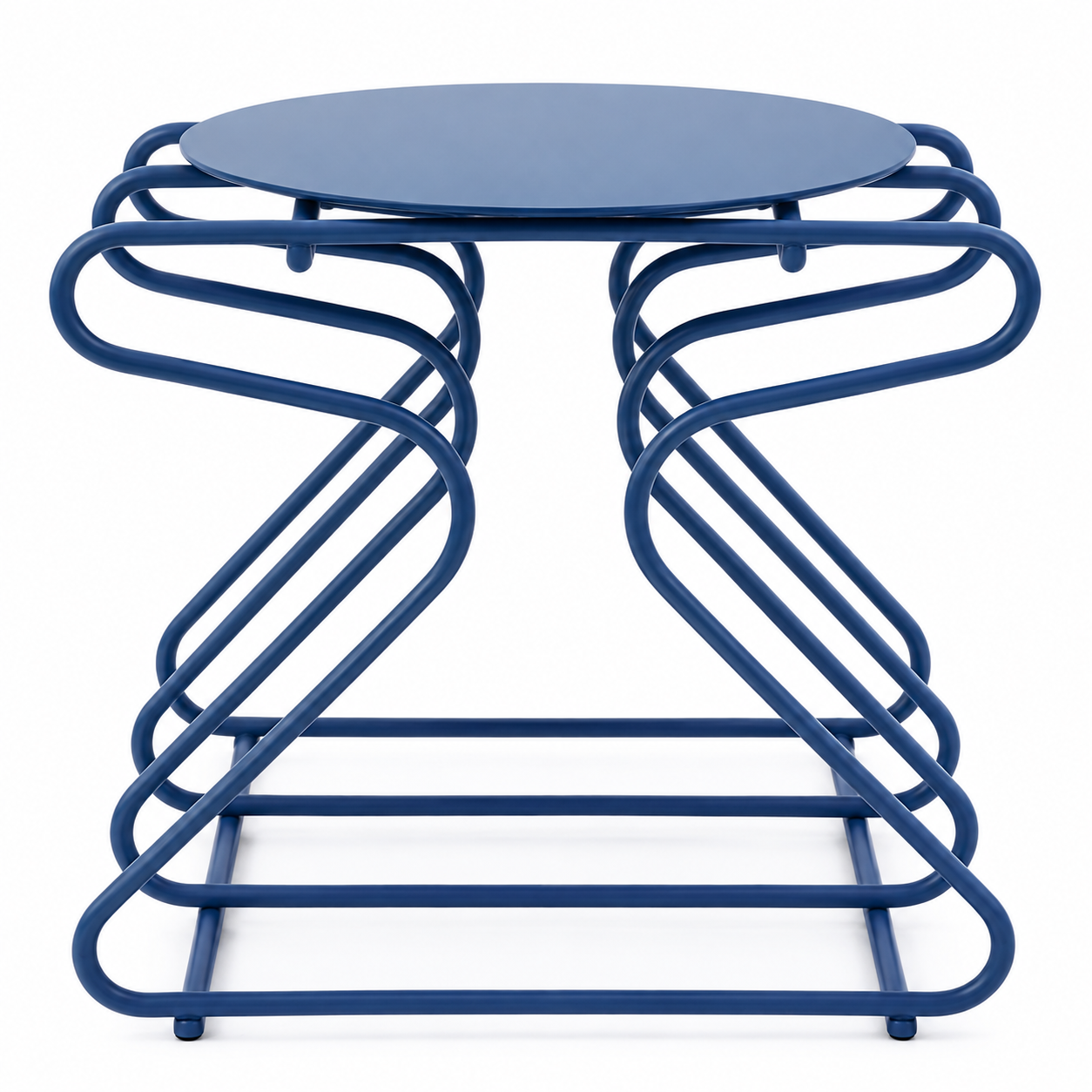 Table Industria — Métal bleu