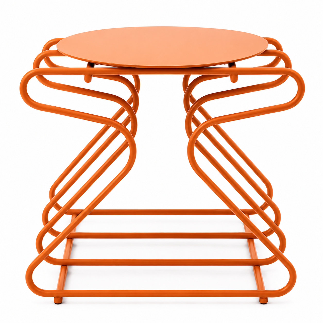 Table Industria — Métal bleu