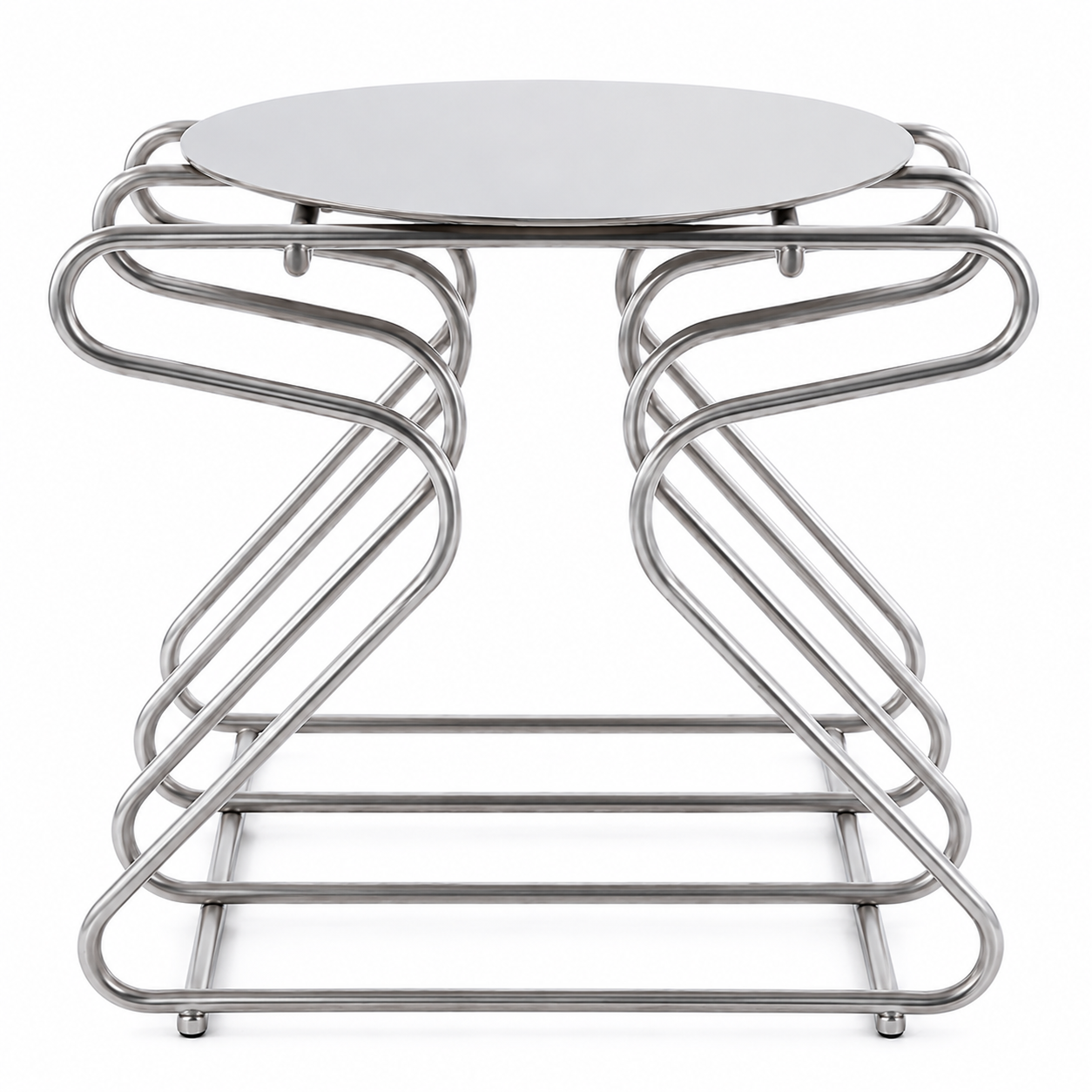 Table Industria — Métal bleu
