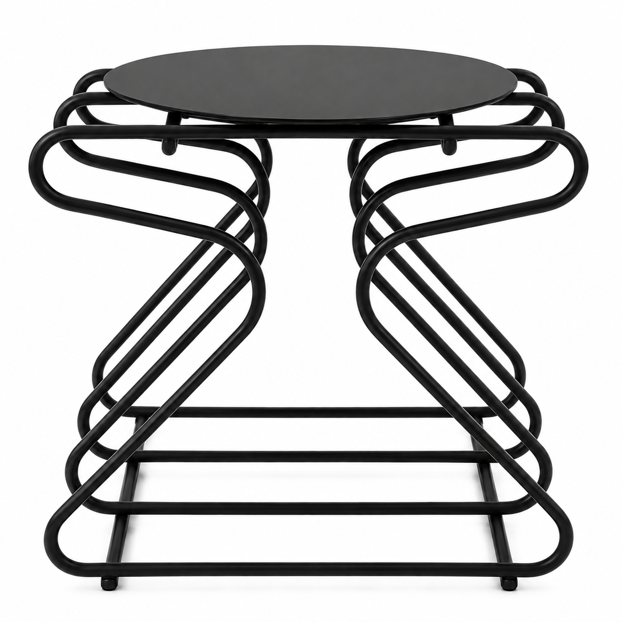 Table Industria — Métal bleu