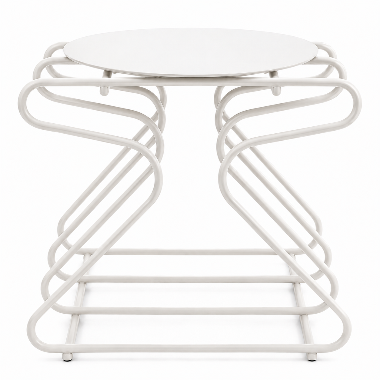 Table Industria — Métal bleu