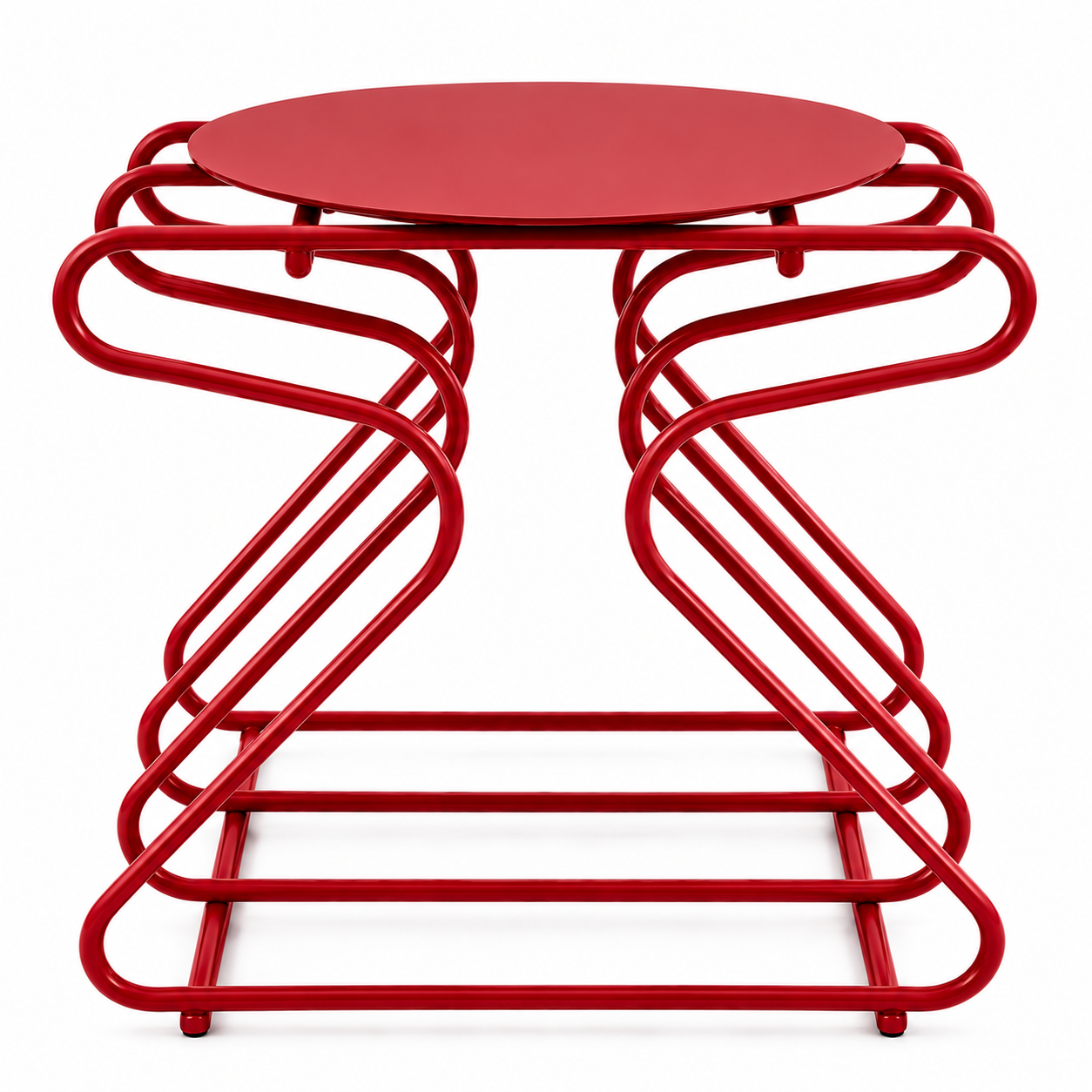 Table Industria — Métal bleu