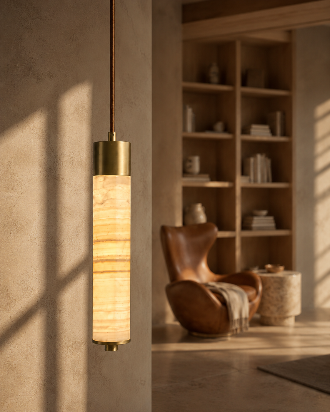 Suspension Lyra — Marbre & Cuivre