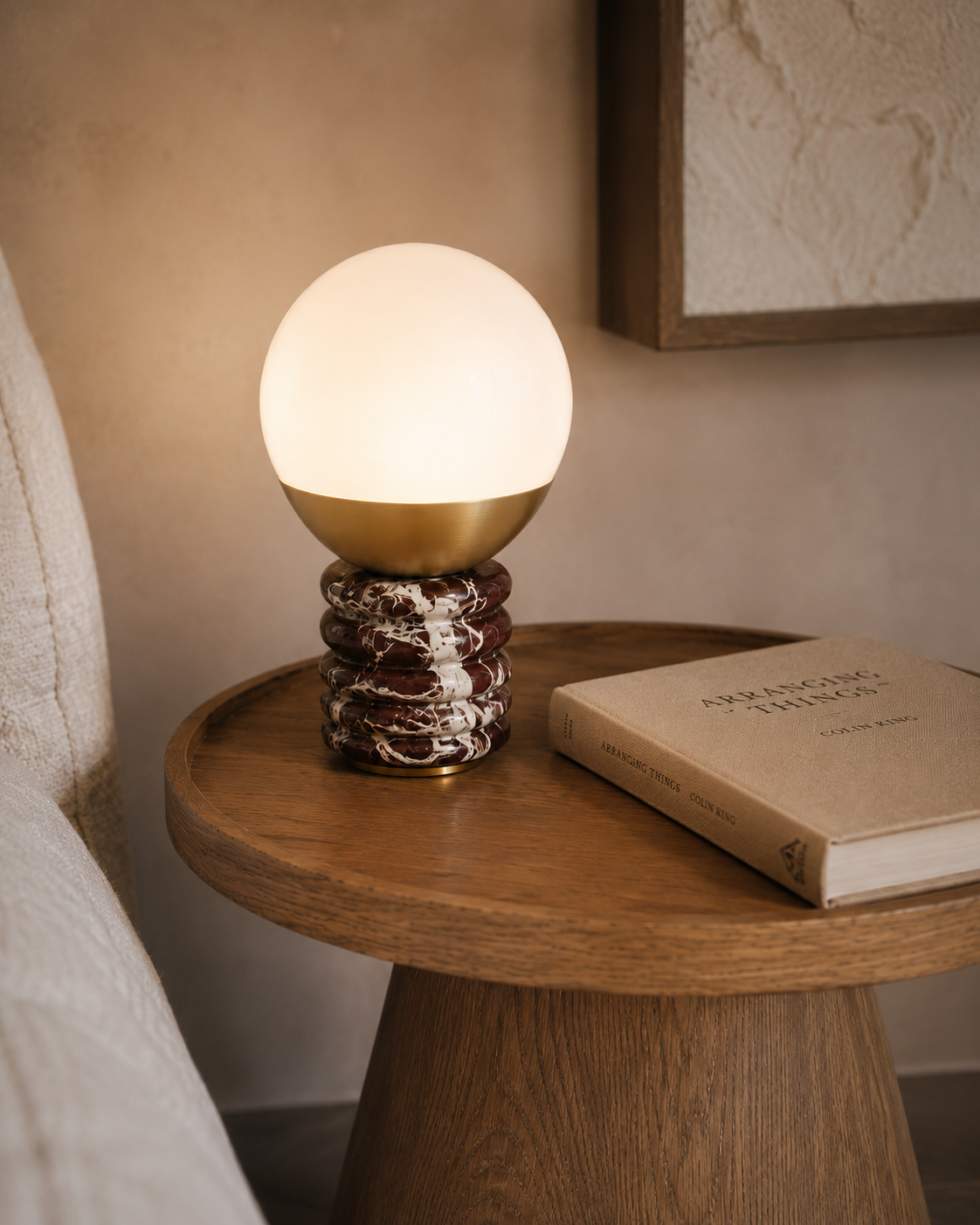 Lampe Siena — Marbre & Verre