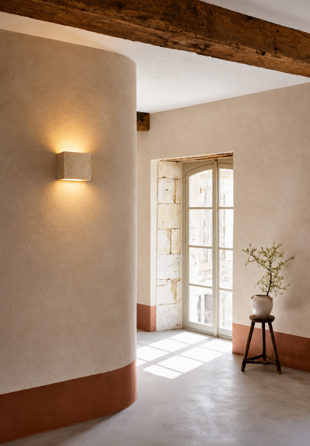 Applique Solène — Travertin