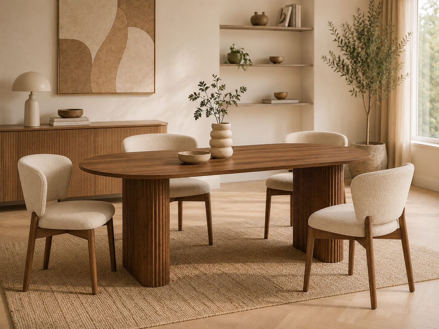 Table Tavola — Bois massif ovale
