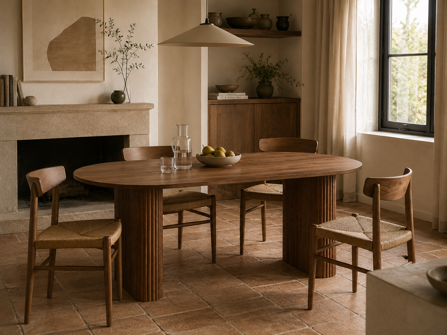 Table Tavola — Bois massif ovale