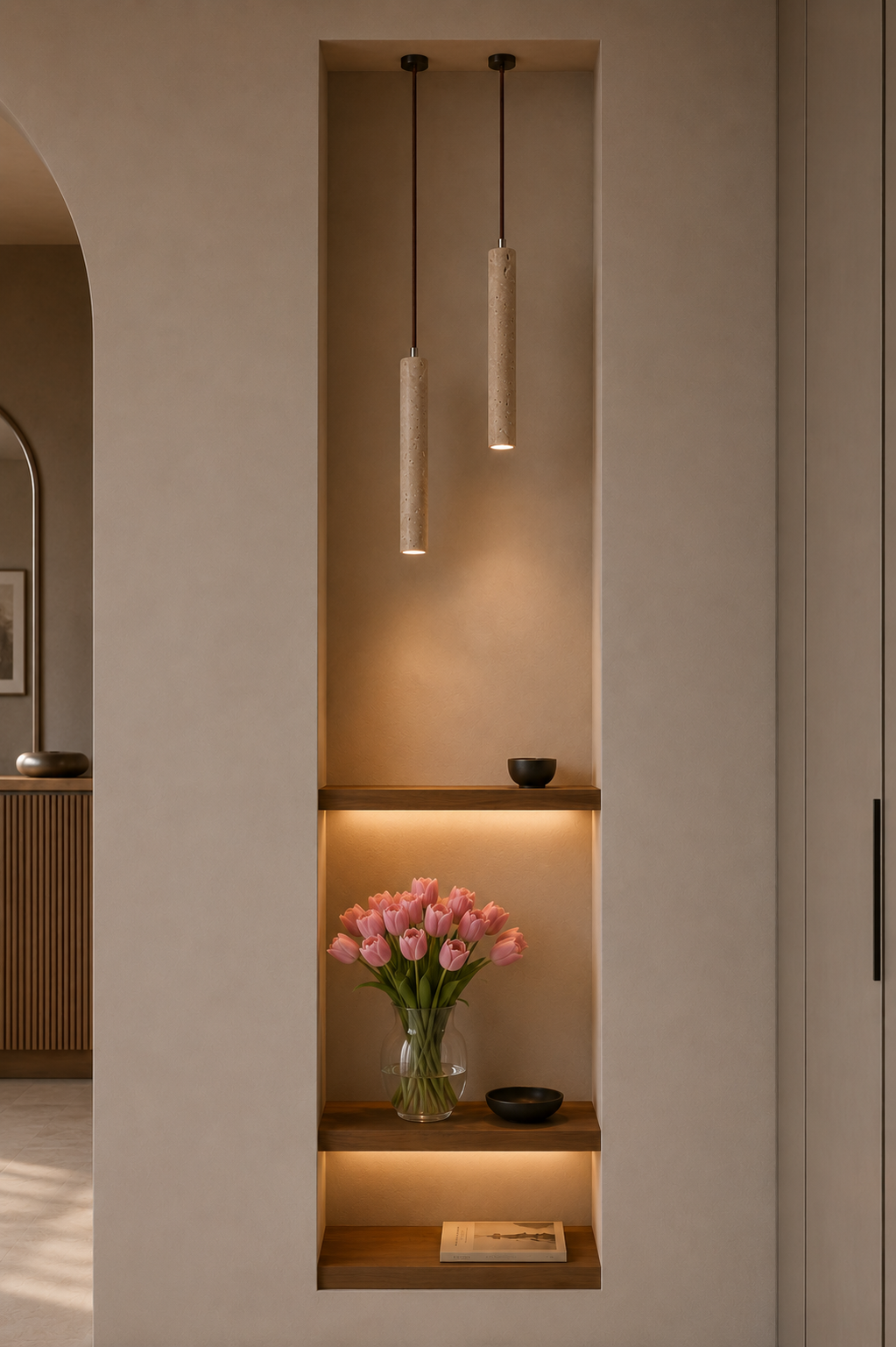 Suspension Verona — Travertin