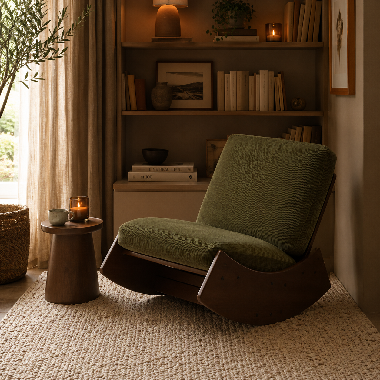 Fauteuil Volta — Velours côtelé