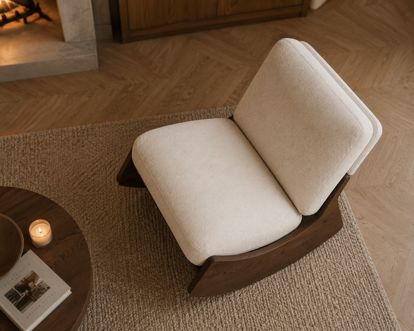 Fauteuil Volta — Velours côtelé