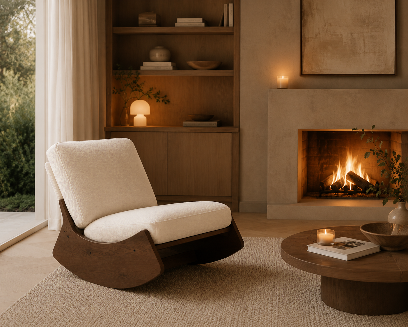 Fauteuil Volta — Velours côtelé