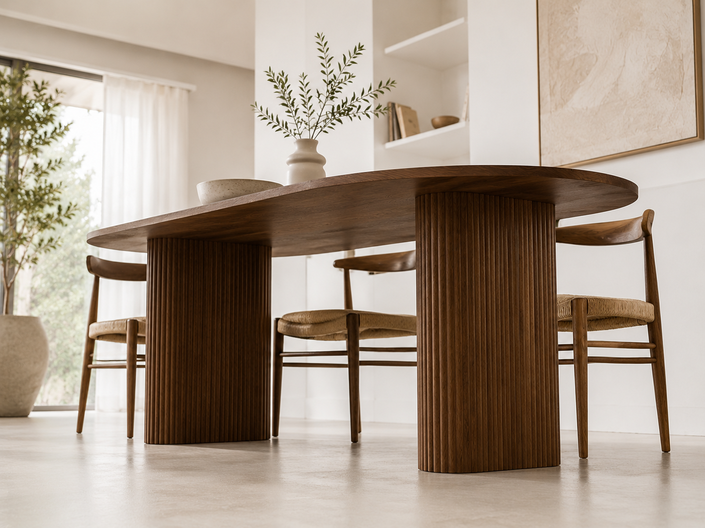 Table Tavola — Bois massif ovale