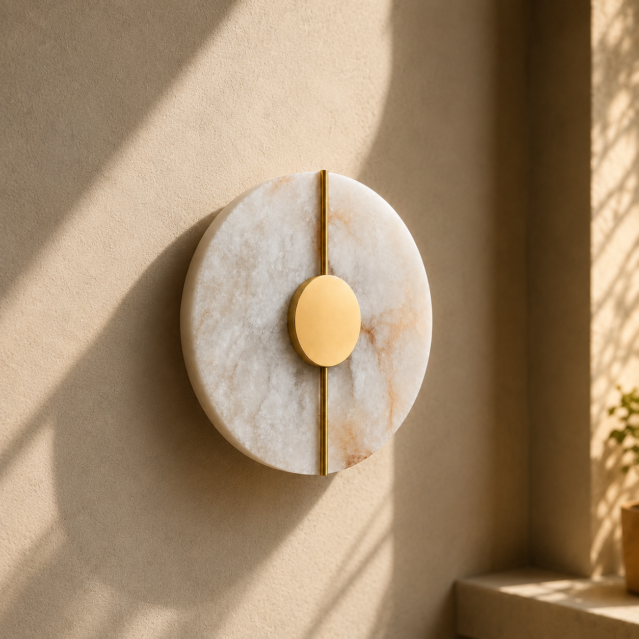 Applique Goldea — Marbre & laiton